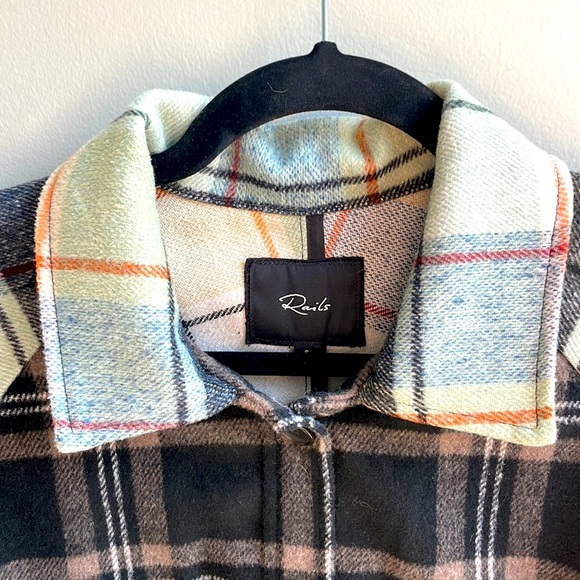 Rails multi-colored plaid shacket- size small - Picture 3 of 3